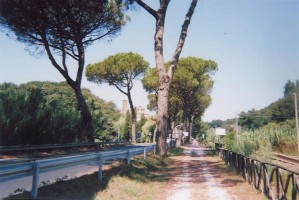 Blick zur&uuml;ck auf Sutri